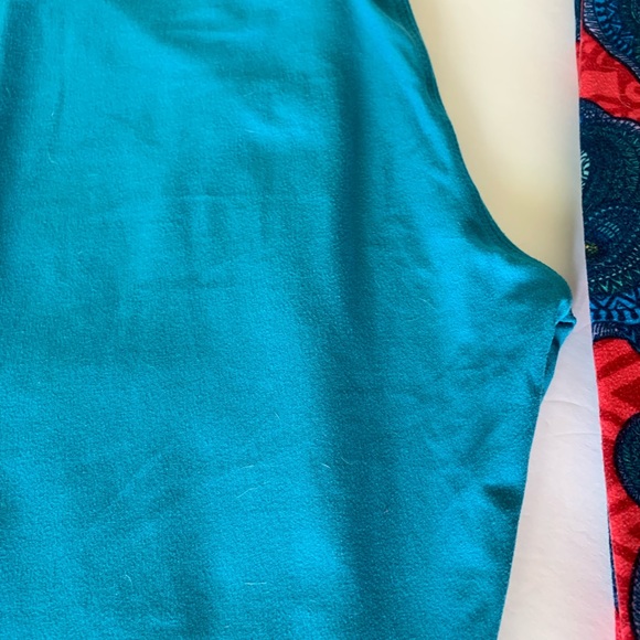 Lularoe Tween Oragami Bears Solid legging Bundle - Picture 4 of 8